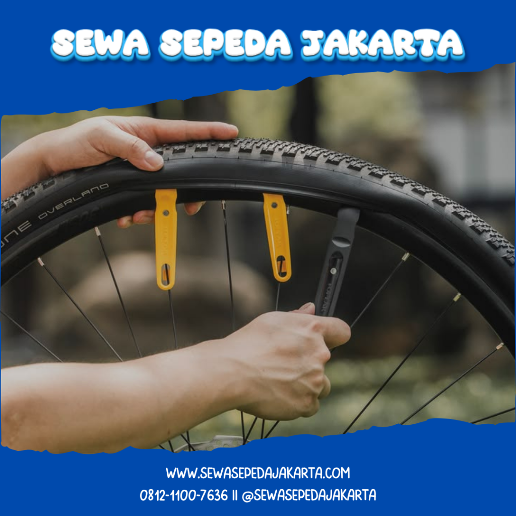 cara mengganti ban sepeda 